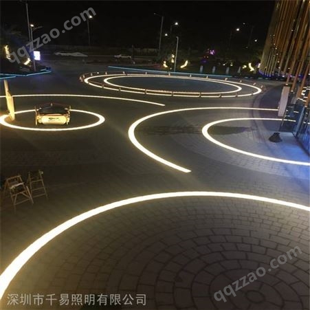 LED广场发光砖户外埋地光带 地砖灯生产商 千易订制