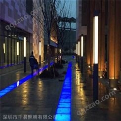 LED广场发光砖户外埋地光带 地砖灯生产商 千易订制