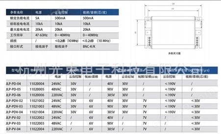 北京爱劳信号浪涌保护器电源网络二合一防雷器JLP-PD-08，二级SPD质保一年