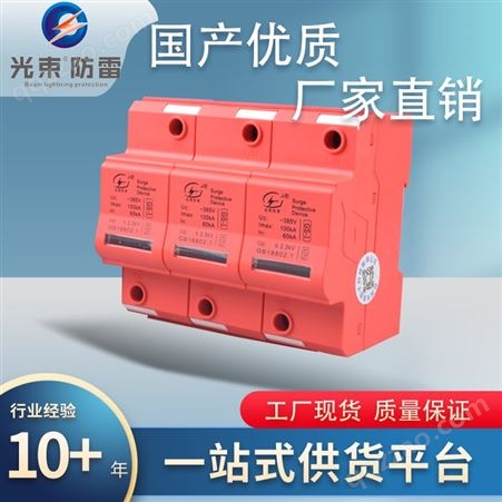 电源防雷模块 厂家供应 二级T2级 质保5年杭州光束