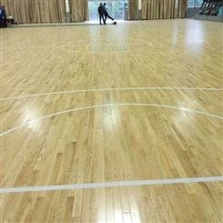 羽毛球比赛运动木地板 双龙骨 斜铺式 壁球馆地板佰速