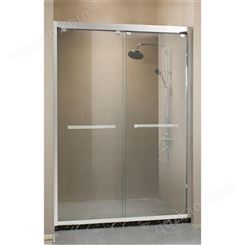 一字型淋浴屏 卫生间玻璃隔断1000*1000 淋浴玻璃隔断 铭轩卫生间玻璃隔断价格 美观实用