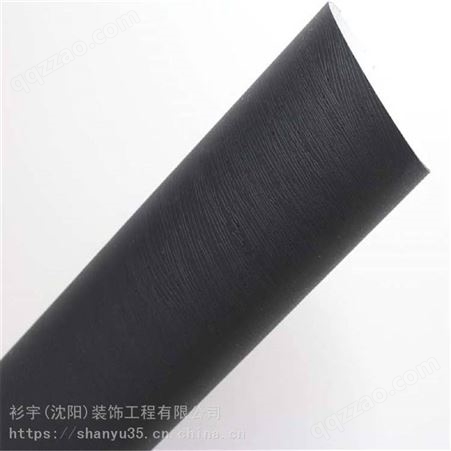 韩国进口Hyundai装饰贴膜BODAQ铂多LS103黑色凹凸木纹贴膜